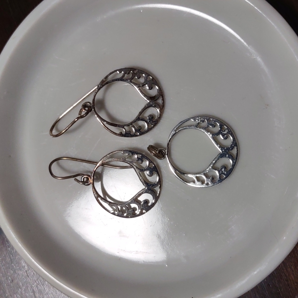 Earrings with matching pendant